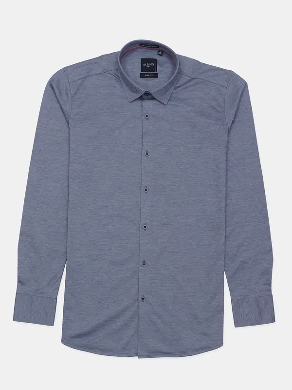 Albino grey shade casual solid shirt for men