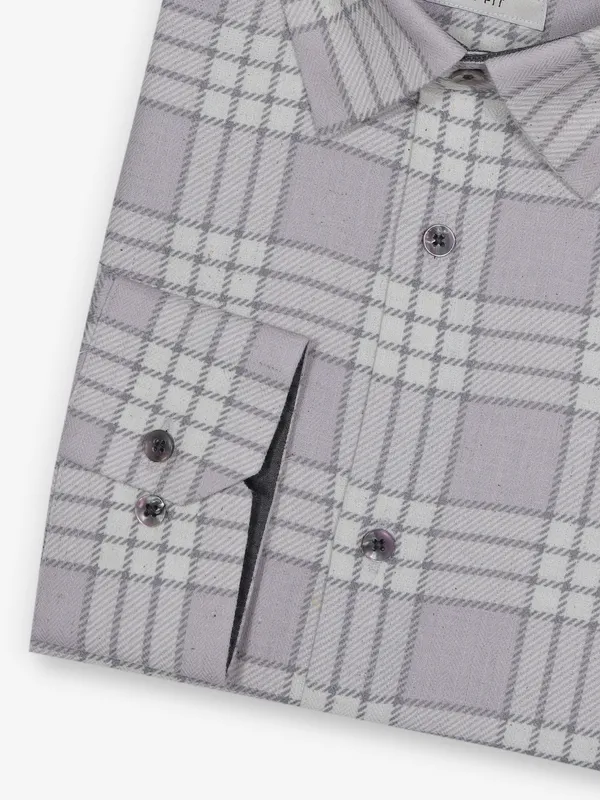 ALBINO onion pink checks cotton party wear shirt