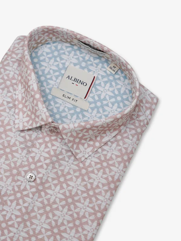 Albino peach printed shirt