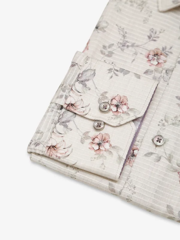 Albino pista green floral printed shirt