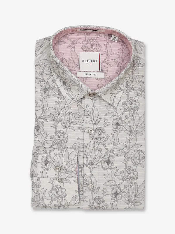 Albino sage green printed shirt