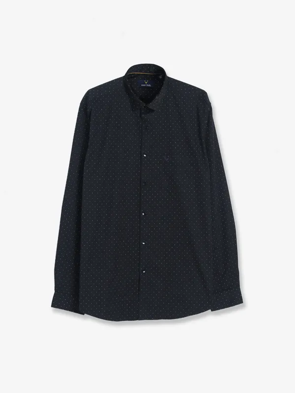 Allen Solly black printed shirt