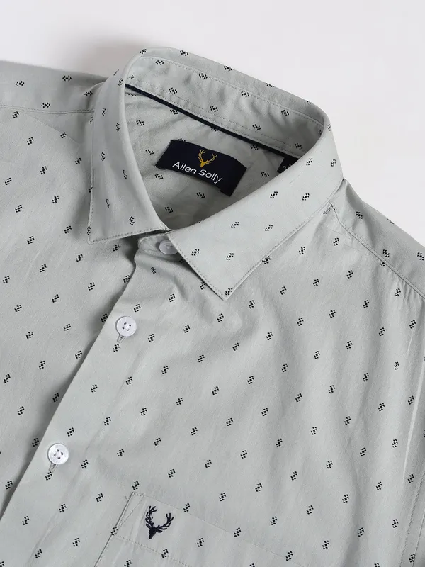Allen Solly grey printed shirt