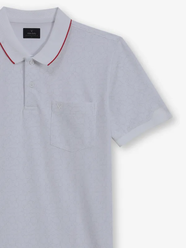 ALLEN SOLLY off white printed cotton t-shirt