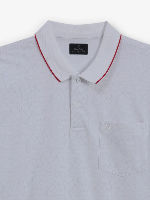 ALLEN SOLLY off white printed cotton t-shirt
