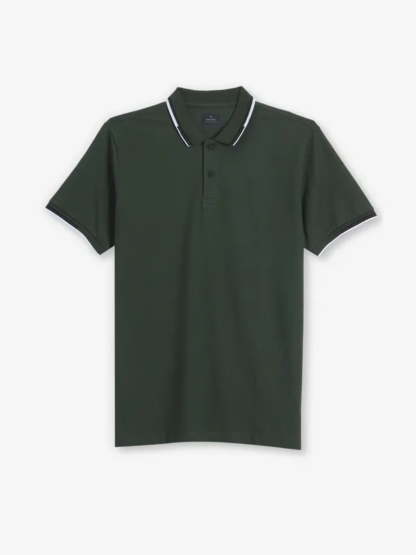 ALLEN SOLLY plain mint green polo t-shirt