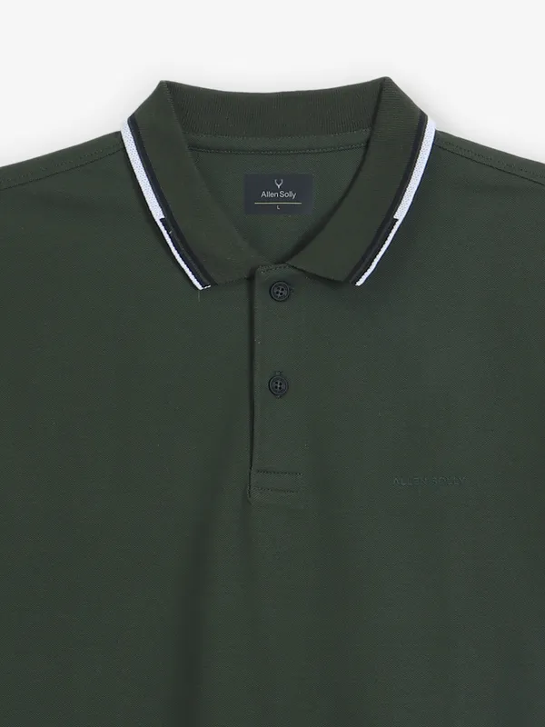 ALLEN SOLLY plain mint green polo t-shirt