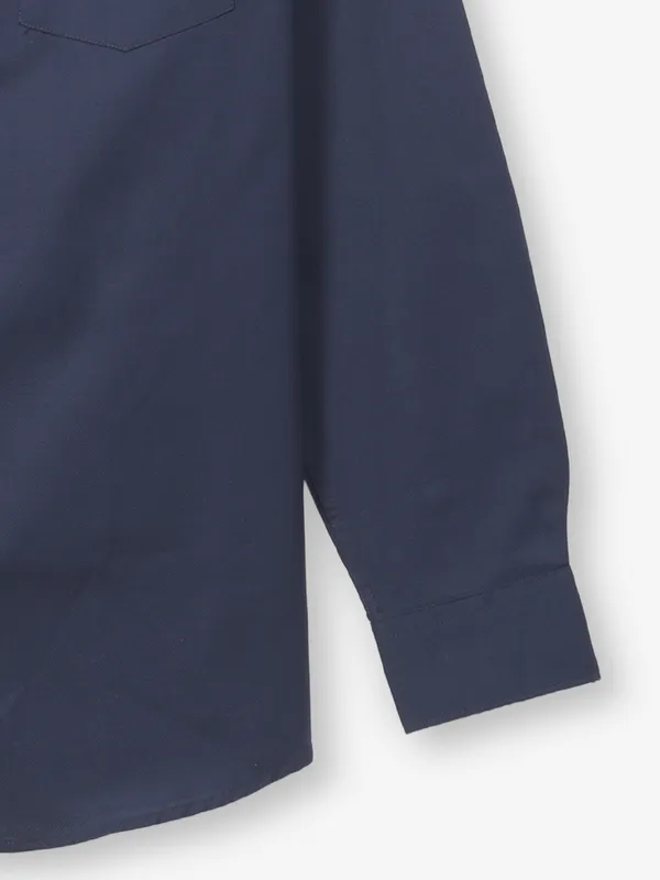 ALLEN SOLLY plian navy shirt