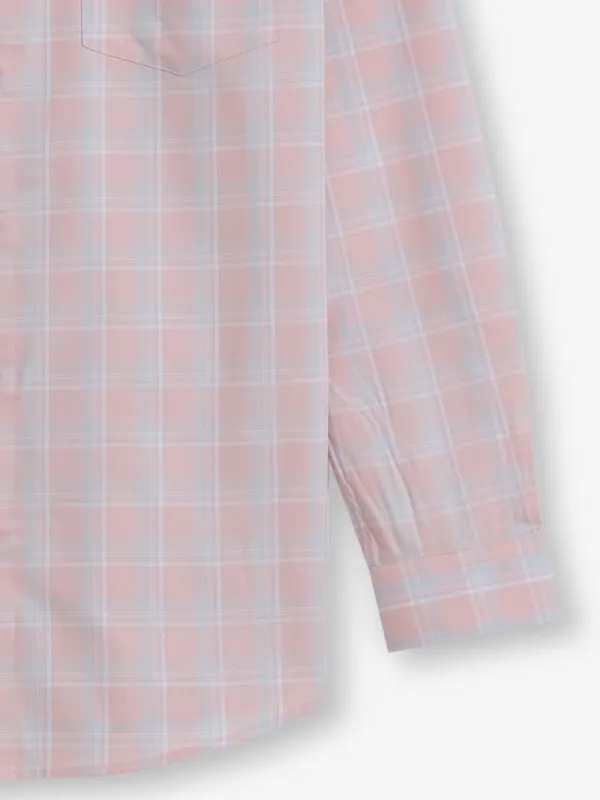 ALLEN SOLLY printed peach shirt for men