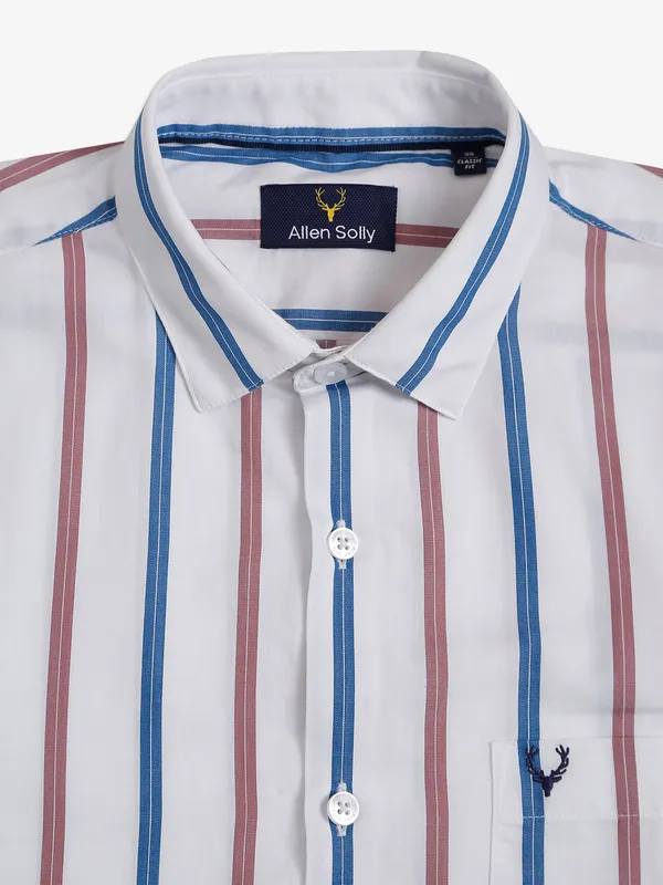 Allen Solly white stripe classic fit shirt