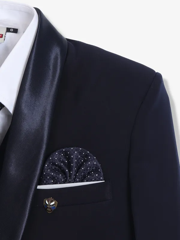 Amazing navy terry rayon coat suit
