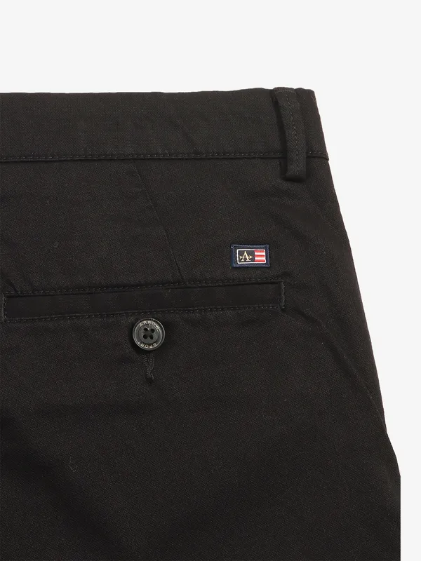 ARROW black cotton trouser