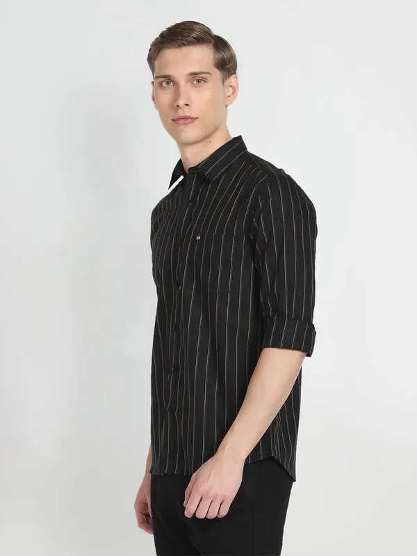 Arrow black stripe casual shirt