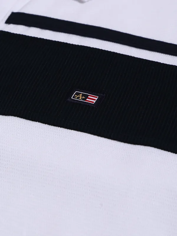 Arrow cotton polo t shirt in white