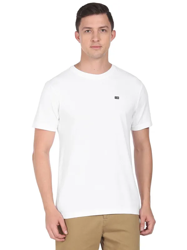 Arrow cotton white t shirt