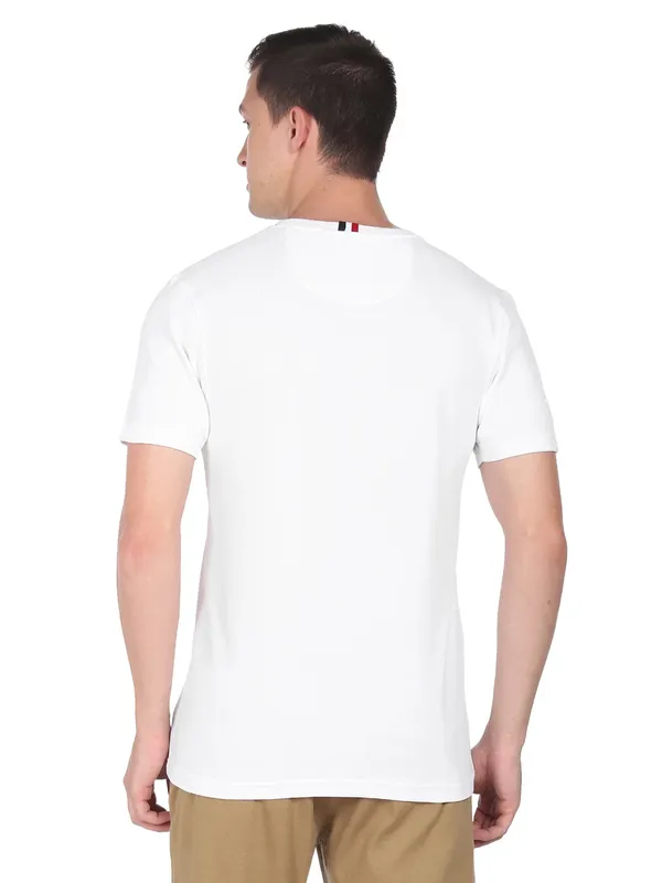Arrow cotton white t shirt