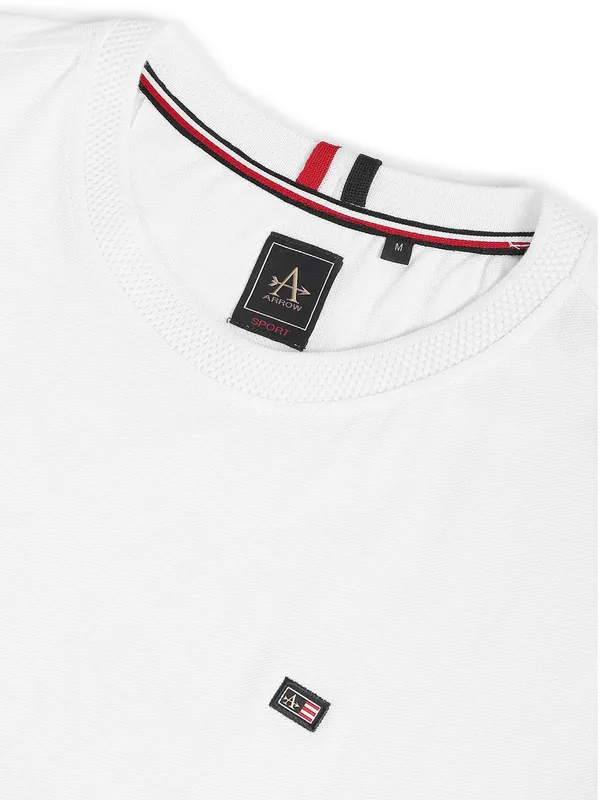 Arrow cotton white t shirt