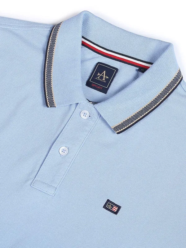 Arrow light blue cotton t shirt