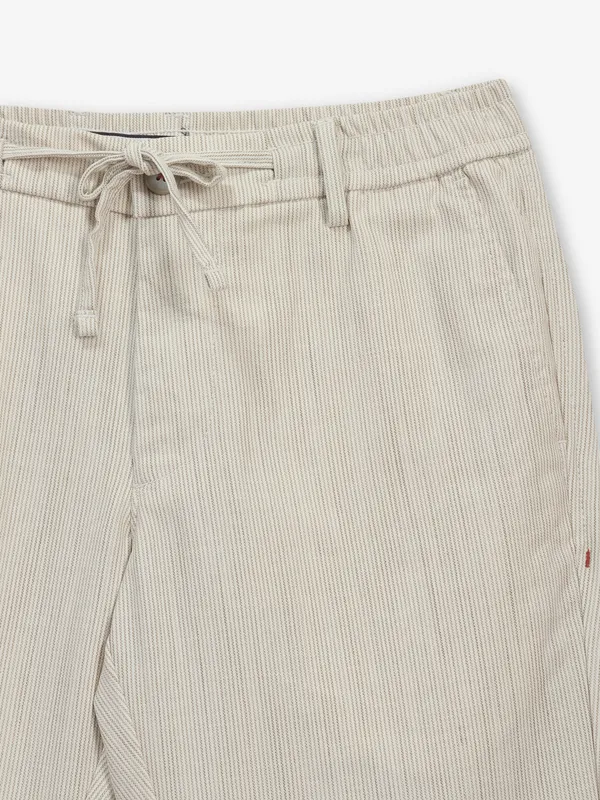 ARROW light brown printed cotton trouser