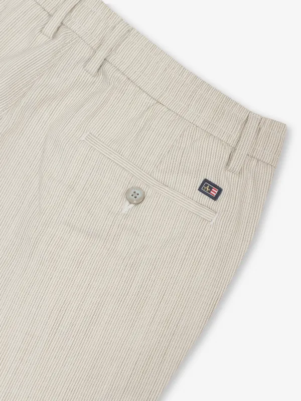 ARROW light brown printed cotton trouser