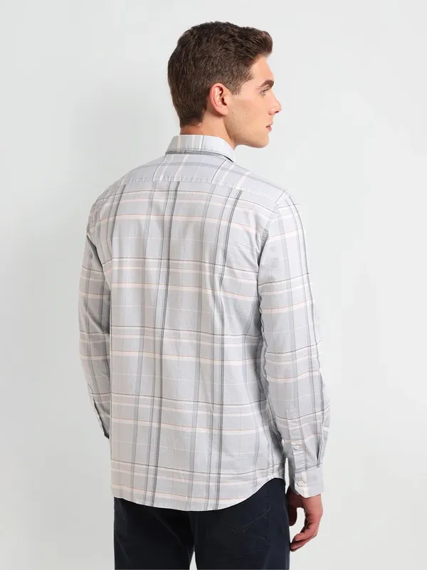 Arrow light grey checks shirt
