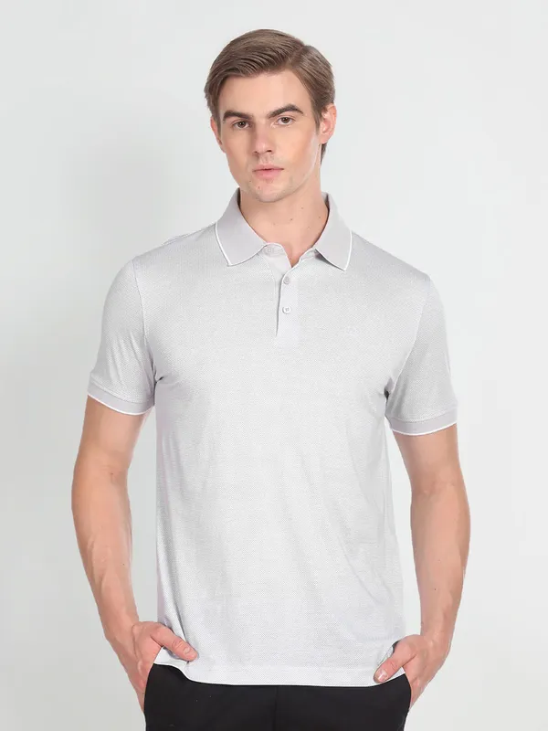 Arrow light grey plain t shirt