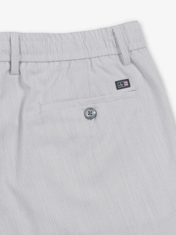 ARROW light grey printed cotton trouser