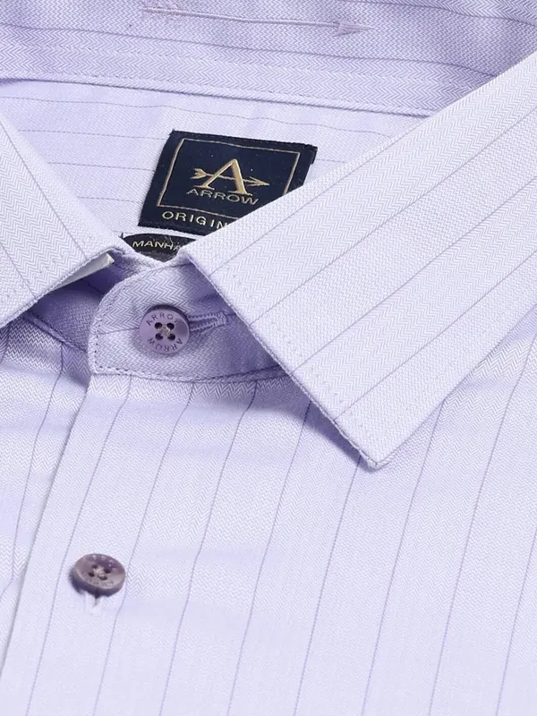 ARROW lilac stripe formal shirt