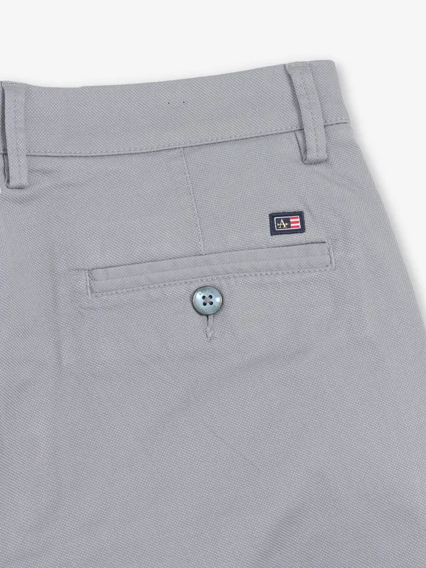 ARROW mint green solid cotton trouser