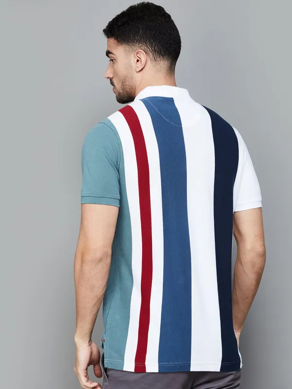 ARROW multicolor stripe polo t-shirt