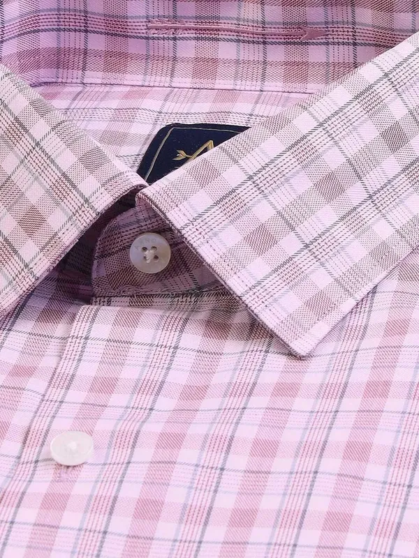 ARROW pastel pink check shirt