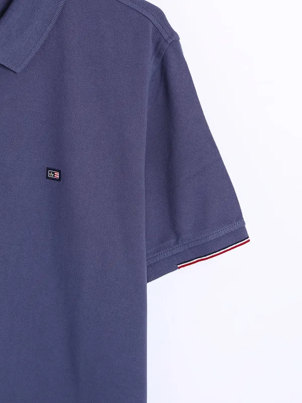 Arrow plain cotton t shirt in blue