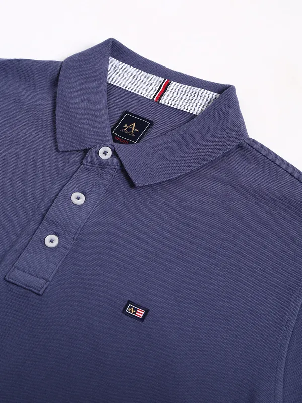Arrow plain cotton t shirt in blue