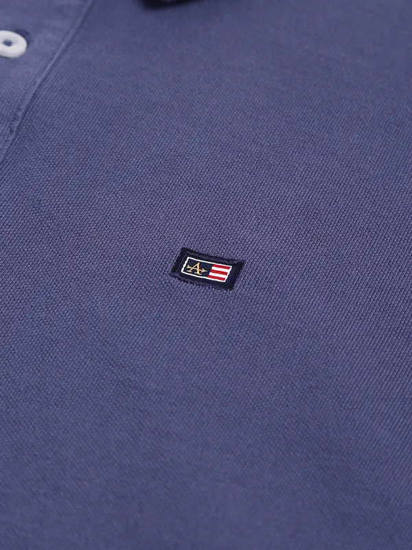 Arrow plain cotton t shirt in blue