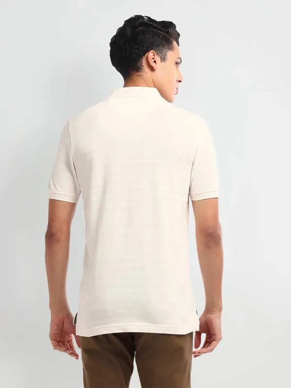 ARROW plain light pink cotton t-shirt