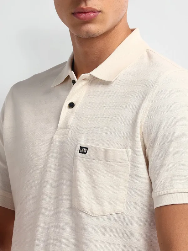 ARROW plain light pink cotton t-shirt