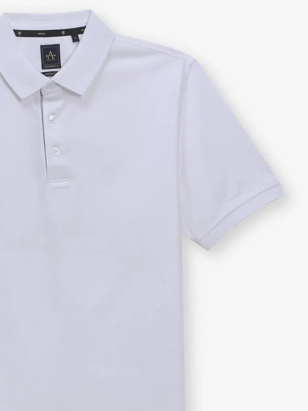 ARROW plain off-white cotton t-shirt