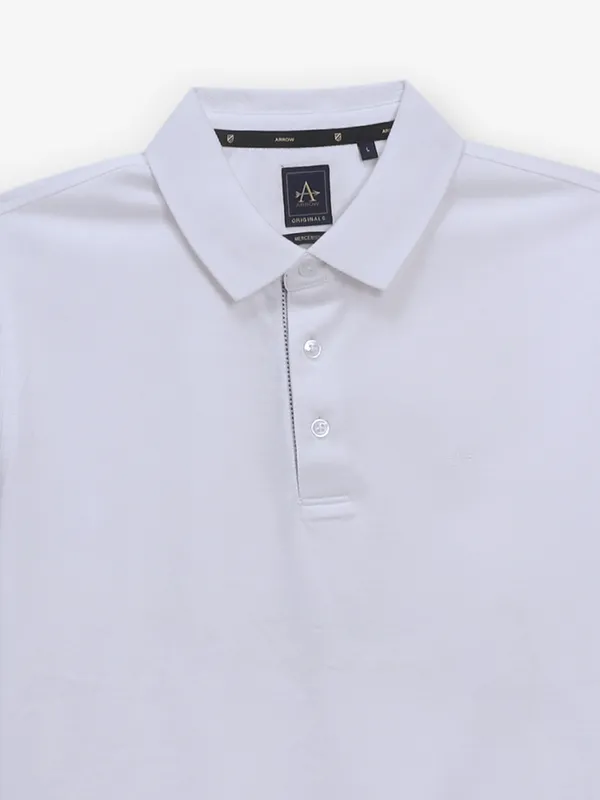 ARROW plain off-white cotton t-shirt