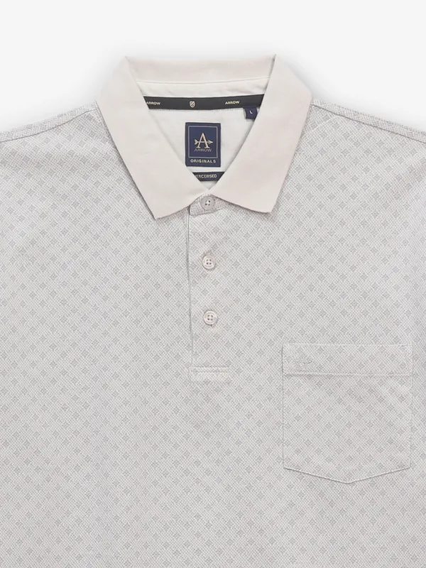 ARROW printed beige cotton t-shirt