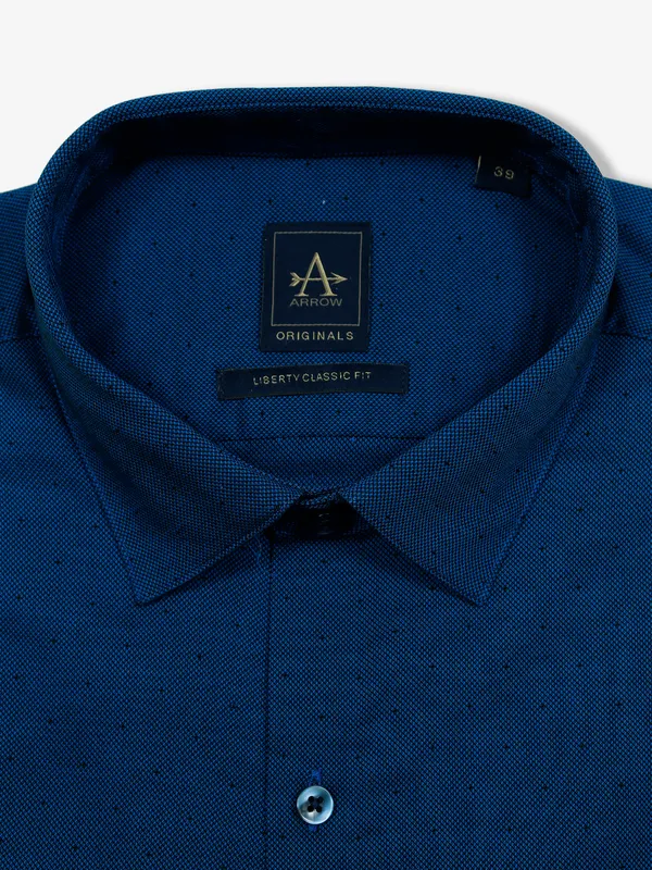 Arrow royal blue liberty classic fit shirt