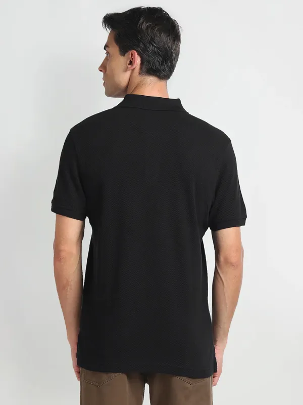 ARROW SPORT black cotton t-shirt