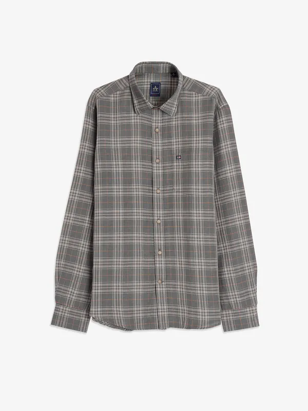 ARROW SPORT checks grey shirt