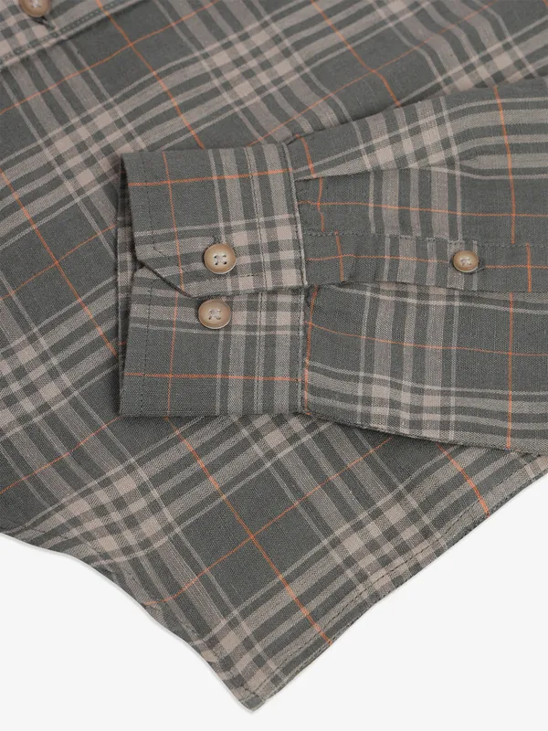 ARROW SPORT checks grey shirt