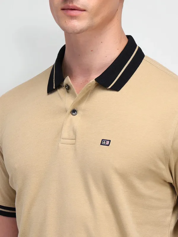 ARROW SPORT classic beige polo cotton t-shirt