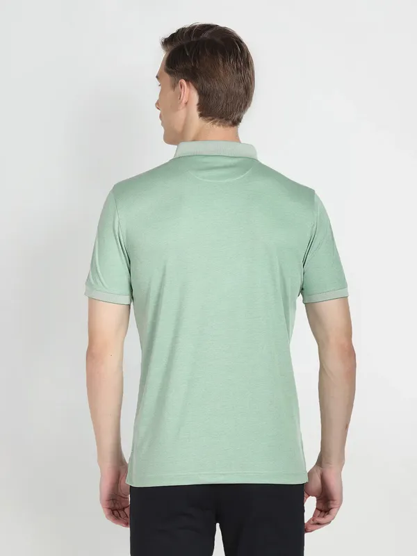 ARROW SPORT light green plain t-shirt