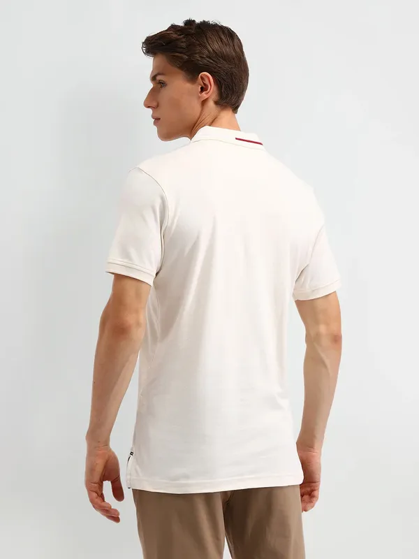 ARROW SPORT plain white t-shirt in cotton