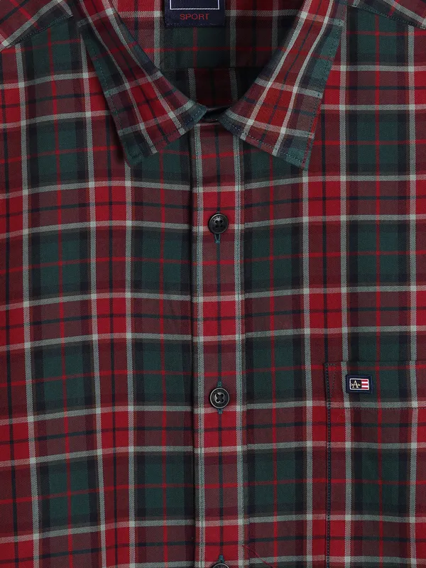 ARROW SPORT red and green checks shirt-G3-MCS13341 Germany