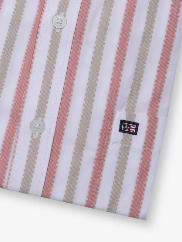 ARROW striped red formal shirt