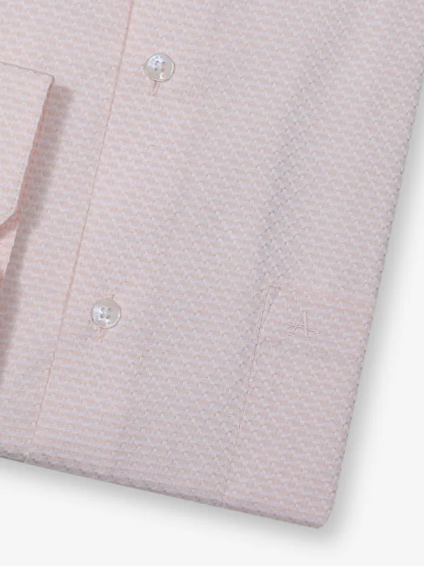 ARROW textured pink formal wear shirt
