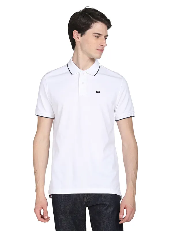 Arrow white plain polo t shirt